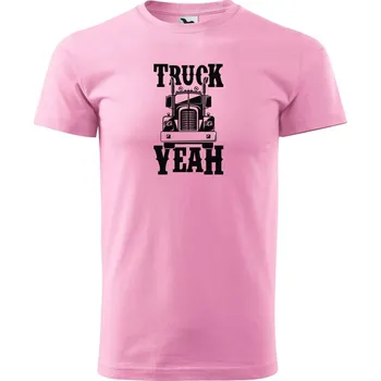 Pánské tričko DOBRÝ TRIKO Pánské tričko s potiskem Truck yeah Velikost: XL, Barva: Růžová