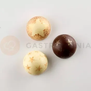 Čokoládová tyčinka Transferová forma s dekorem, 10 ks, kuličky | PAVONI, T1036SB