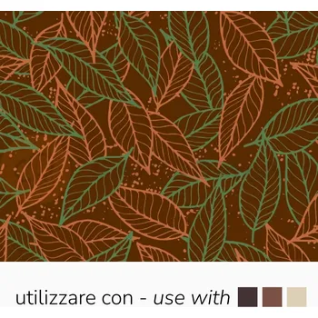 Čokoládová tyčinka Transferové fólie na zdobení čokolády, 30 kusů s motivem zelených a oranžových listů | PAVONI, SD201SB