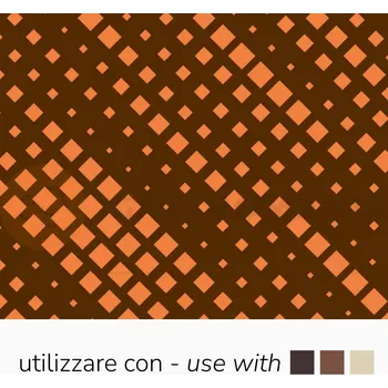 Čokoládová tyčinka Transferové fólie na čokoládové dekorace, 30 ks v oranžových čtvercích | PAVONI, SD208SB