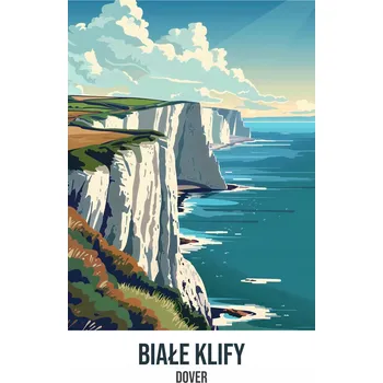 Plakát Plakát Bílé útesy bez rámu 67,5 x 95 cm