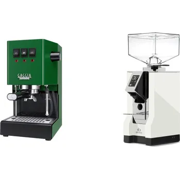 Kávovar Gaggia Classic E24, green + Eureka Mignon Bravo, CR white