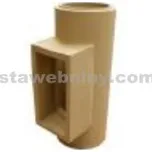 HELUZ komín - Dvířková tvarovka 200mm - Klasik HVC20