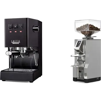 Kávovar Gaggia Classic E24 BC, black + Eureka Mignon Libra, CR grey
