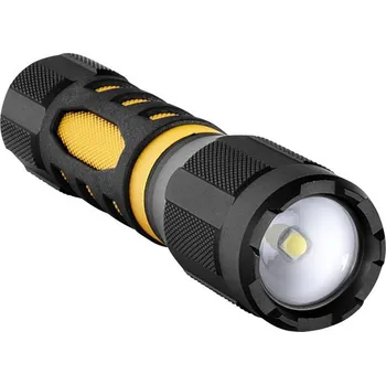 NEDES FL10C LED ruční kovová svítilna, 5W + 3W, 400lm, 200m, 3xAAA, focus