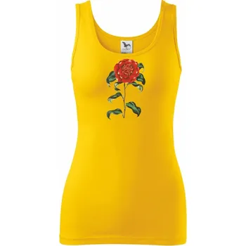 Dámské tričko Červená kamélie - Dámské tílko - M ( Žlutá )
