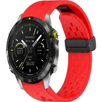 Ostatní příslušenství k chytrým hodinkám VSECHNONAMOBIL 94034 AIRY Silikonový řemínek pro Garmin Epix Pro Gen 2 47mm červený