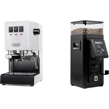 Kávovar Gaggia Classic E24, white + Rancilio STILE, black