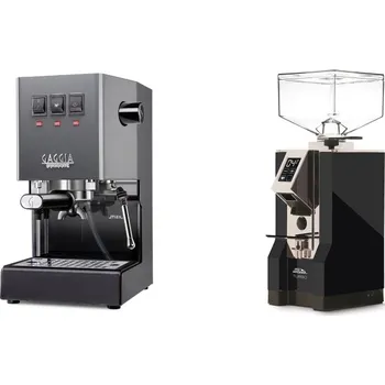 Kávovar Gaggia Classic E24 BC, grey + Eureka Mignon Turbo, CR black