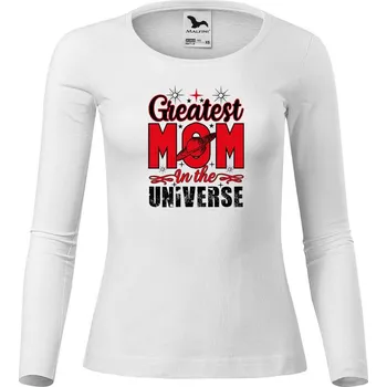 Dámské tričko DOBRÝ TRIKO Dámské bavlněné triko Greatest mom Velikost: 3XL, Barva: Bílá