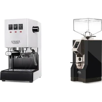 Kávovar Gaggia Classic E24 BC, white + Eureka Mignon Turbo, CR black
