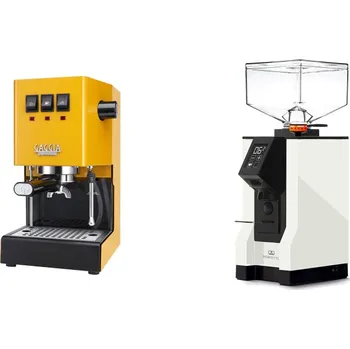 Kávovar Gaggia Classic E24 BC, yellow + Eureka Mignon Perfetto, BL white