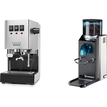 Kávovar Gaggia Classic E24 BC, stainless steel + Rancilio Rocky…