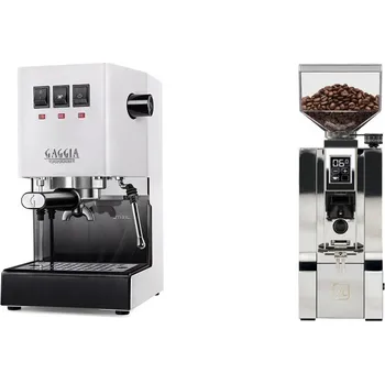 Kávovar Gaggia Classic E24, white + Eureka Mignon XL, CR chrome