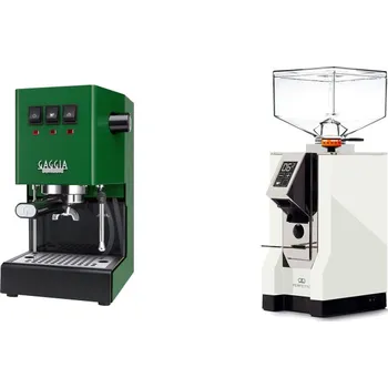 Kávovar Gaggia Classic E24 BC, green + Eureka Mignon Perfetto, CR white