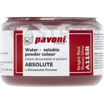 Výroba svíčky Práškové jasně červené barvivo 50 g | PAVONI, A11SB