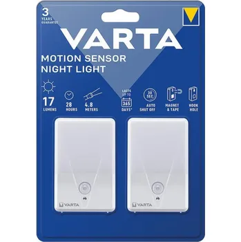 Nástěnné svítidlo Varta 16624101402 -SADA 2x LED Orientační svítidlo se senzorem NIGHT LIGHT 3xAAA
