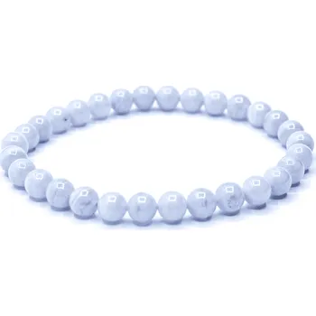 Náramek Milujeme Kameny Chalcedon modrý - náramek kulička NK51 Ø 6 mm 756
