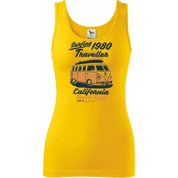 Dámské tričko Surfing 1980 - Dámské tílko - L ( Žlutá )