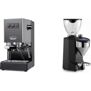Kávovar Gaggia Classic E24 BC, grey + Rocket Espresso FAUSTO 2.1, black