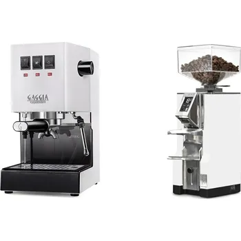Kávovar Gaggia Classic E24 BC, white + Eureka Mignon Libra, CR white