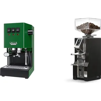 Kávovar Gaggia Classic E24, green + Eureka Mignon Libra, CR black