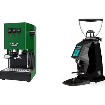 Kávovar Gaggia Classic E24, green + Rocket Espresso SPLUGA, black