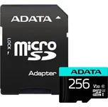 ADATA MicroSDXC 256GB U3 V30S až 95MB/s + adapter