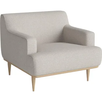 Křeslo Bolia Křeslo Dover, white pigmented oiled oak/Adria beige