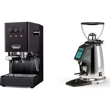 Kávovar Gaggia Classic E24, black + Rocket Espresso SPLUGA, chrome