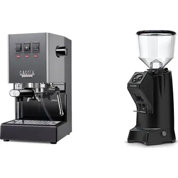 Kávovar Gaggia Classic E24 BC, grey + Eureka Nadir 65 Touch, black