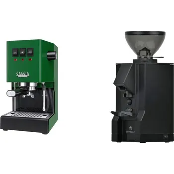 Kávovar Gaggia Classic E24 BC, green + Eureka Mignon Manuale, BL black