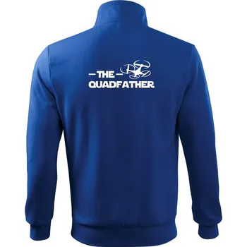 Pánská mikina Dron quadfather - Mikina bez kapuce Adventure - L ( Královská modrá )