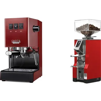 Kávovar Gaggia Classic E24, red + Eureka Mignon Libra, CR ferrari red