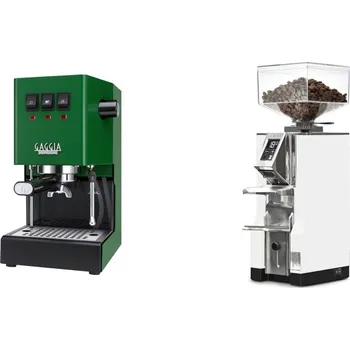Kávovar Gaggia Classic E24, green + Eureka Mignon Libra, CR white
