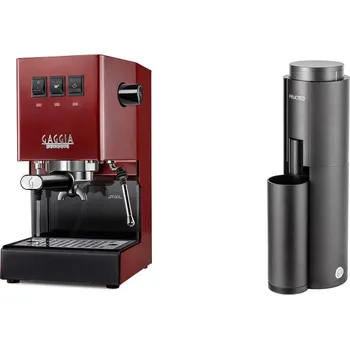 Kávovar Gaggia Classic E24 BC, red + Felicita F47, black