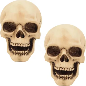 Karnevalový kostým MystiCalls Sada 2 lebek 10cm dekorativní sošky