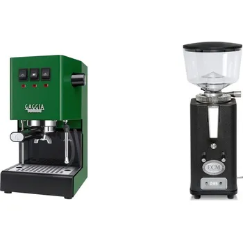 Kávovar Gaggia Classic E24, green + ECM S-Automatik 64, anthracite
