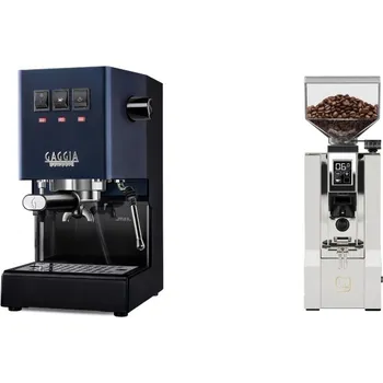 Kávovar Gaggia Classic E24, blue + Eureka Mignon XL, CR white