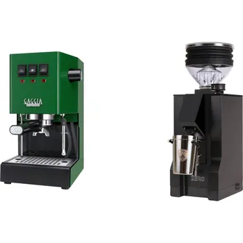 Kávovar Gaggia Classic E24 BC, green + Eureka Mignon Zero, BL black