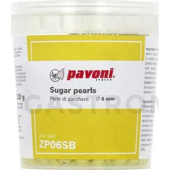 Výroba svíčky Cukrové korálky 4 mm 120 g zlaté | PAVONI, ZP06SB