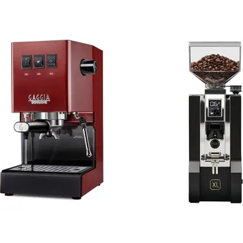 Kávovar Gaggia Classic E24 BC, red + Eureka Mignon XL, CR black