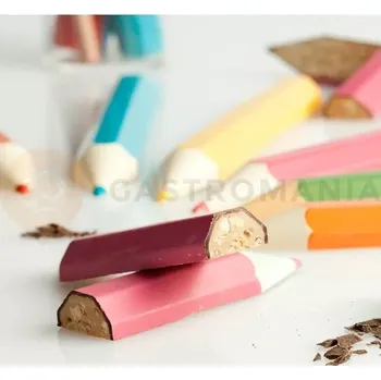 Čokoládová tyčinka Transferová forma s dekorem, 10 ks, tužky 220 mm | PAVONI, T1019SB