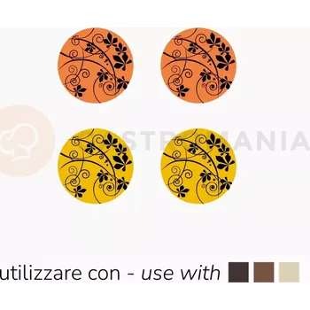 Čokoládová tyčinka Transferová forma s dekorem, 10 ks, slavnostní motiv - 480 polokoulí | PAVONI, T1000SB