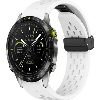 Příslušenství k chytrým hodinkám VSECHNONAMOBIL 94032 AIRY Silikonový řemínek pro Garmin Epix Pro Gen 2 47mm bílý