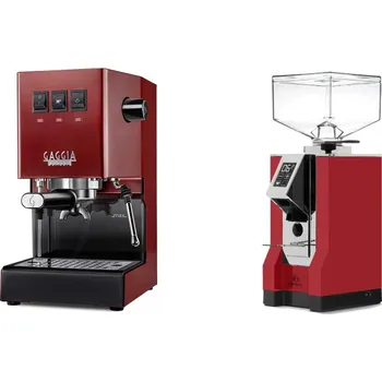 Kávovar Gaggia Classic E24 BC, red + Eureka Mignon Bravo, CR ferrari red