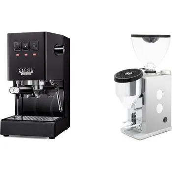 Kávovar Gaggia Classic E24, black + Rocket Espresso FAUSTINO 3.1, white