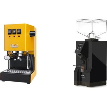 Kávovar Gaggia Classic E24, yellow + Eureka Mignon Turbo, BL black