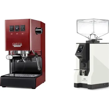 Kávovar Gaggia Classic E24, red + Eureka Mignon Specialita, BL white