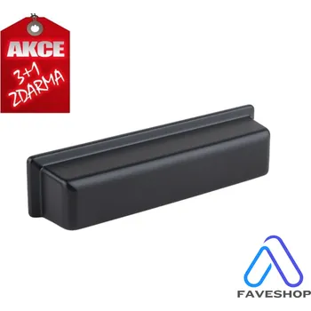 Nábytkové kování TULIP úchytka Bold 96 černá matná